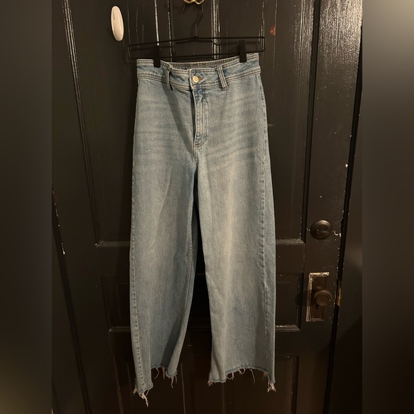Mango blue high rise wide leg Jean - Picture 2 of 3